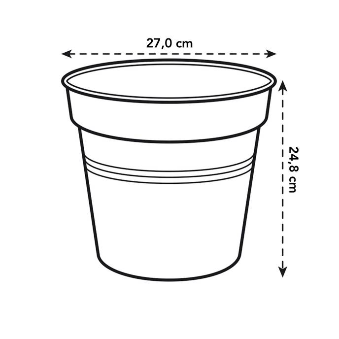 green basics growpot 27cm mild terra